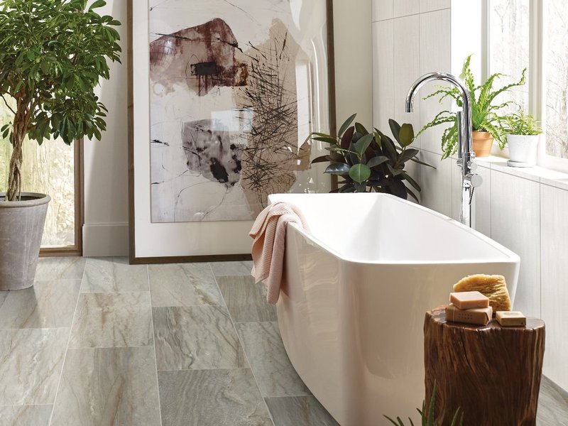 Bath tub on tile - The Family Floor Store in Ellsworth, ME
